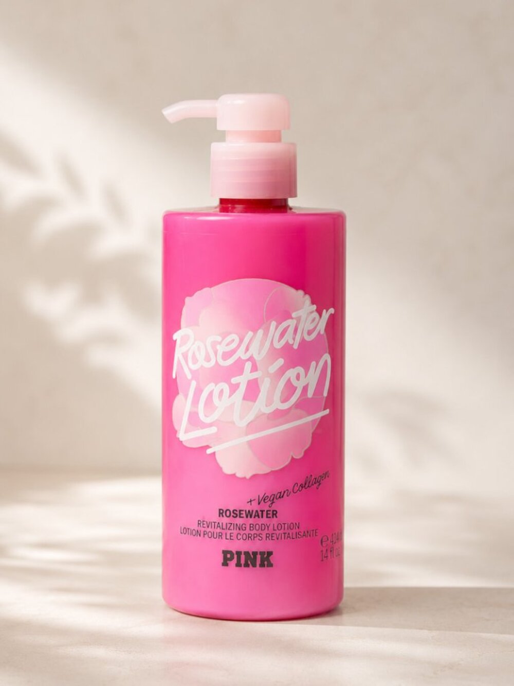 Victoria’s Secret PINK Rosewater Revitalizing Body Lotion 14 Oz NEW